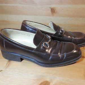 VTG men's Gucci silver horse bit loafers, men's sz9d